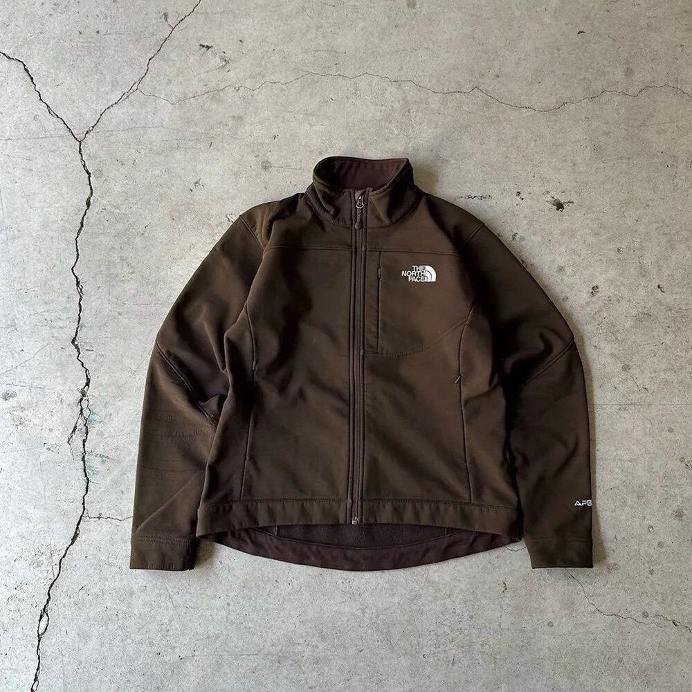 The North Face Apex Barrier Soft Shell Jacket Brown Men’s Large